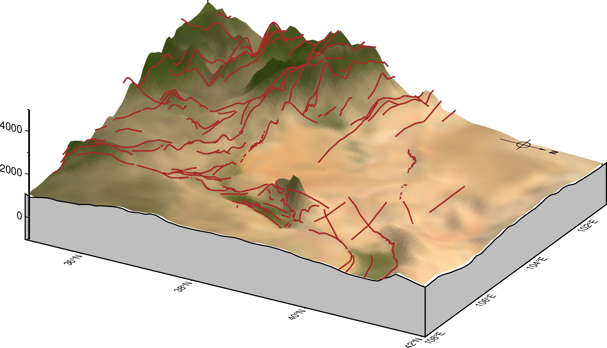绘制三维地形图