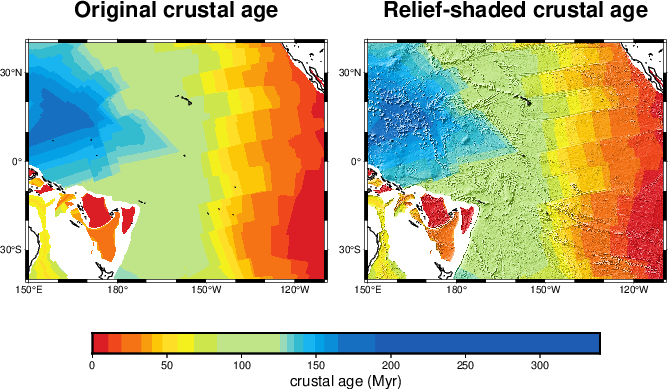 使用地形起伏数据对其他非地形起伏数据进行明暗调制